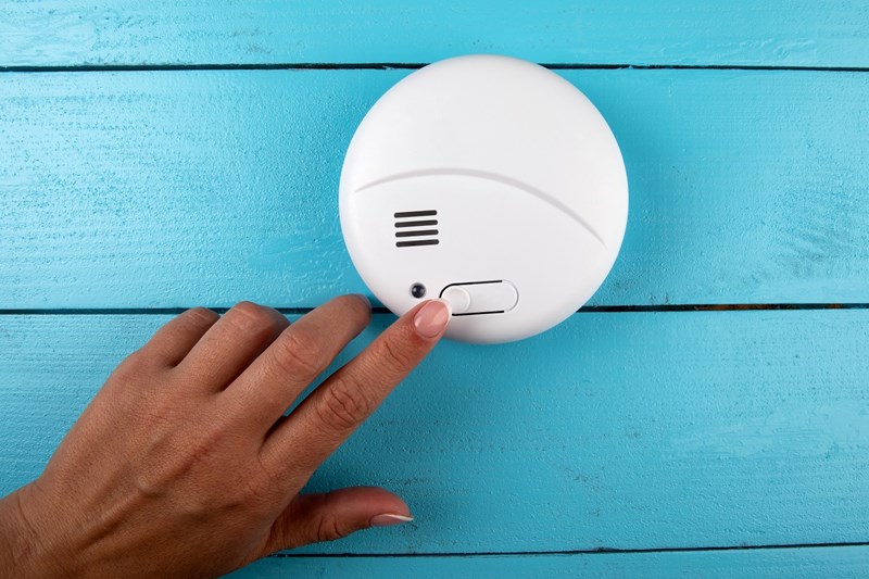 Push the button on your smoke alarm
