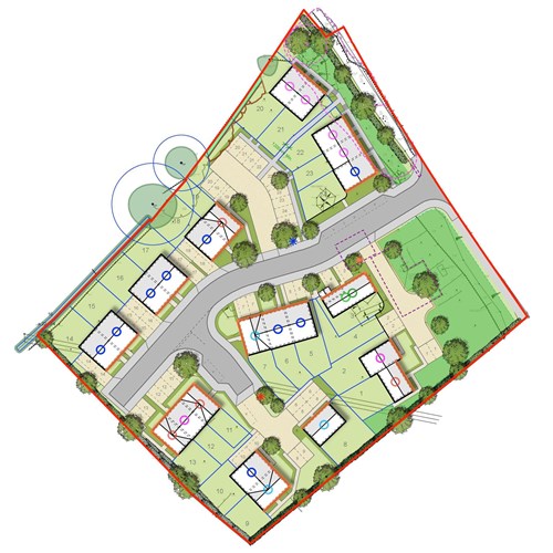 Plan of our proposed new home at Tytherington