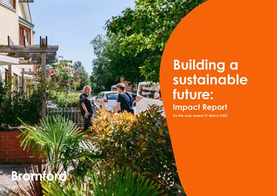 Cover of Building a sustainable future: impact report for the year ended 31 March 2023