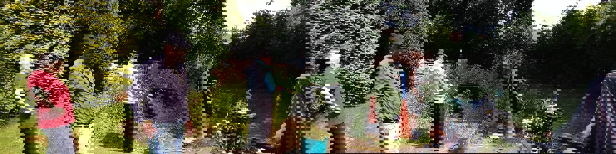 People gardening