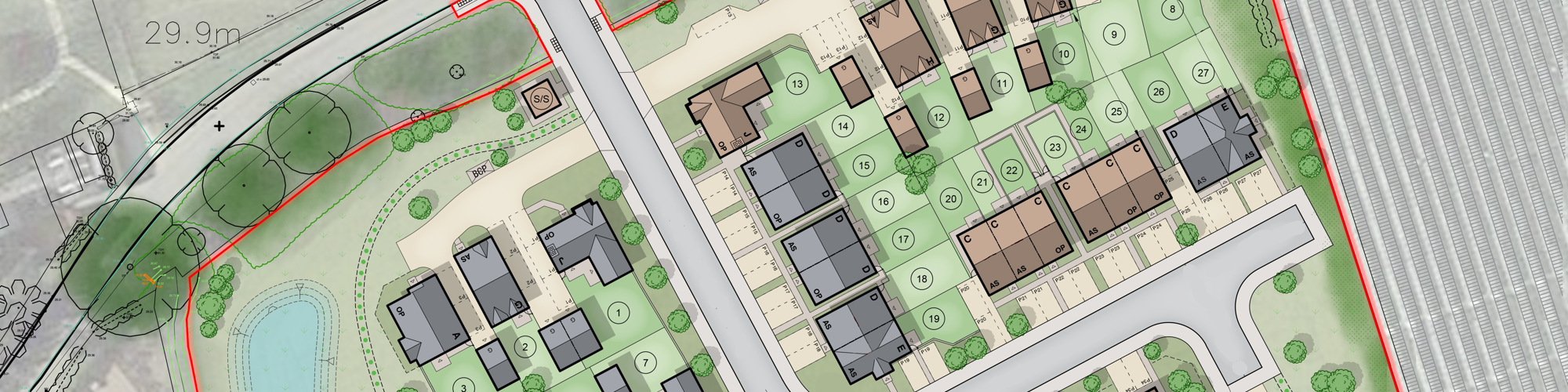 Offenham Site Layout