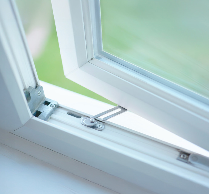 Close up of window restrictor