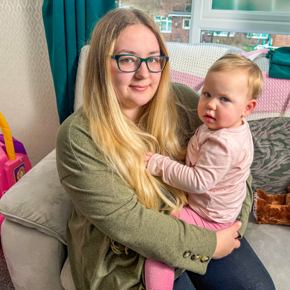 A mother and her child - Courtney Brindley (Bromford Customer)