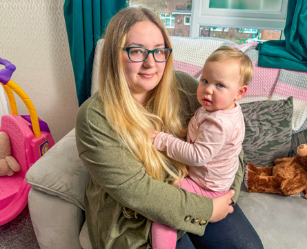 A mother and her child - Courtney Brindley (Bromford Customer)