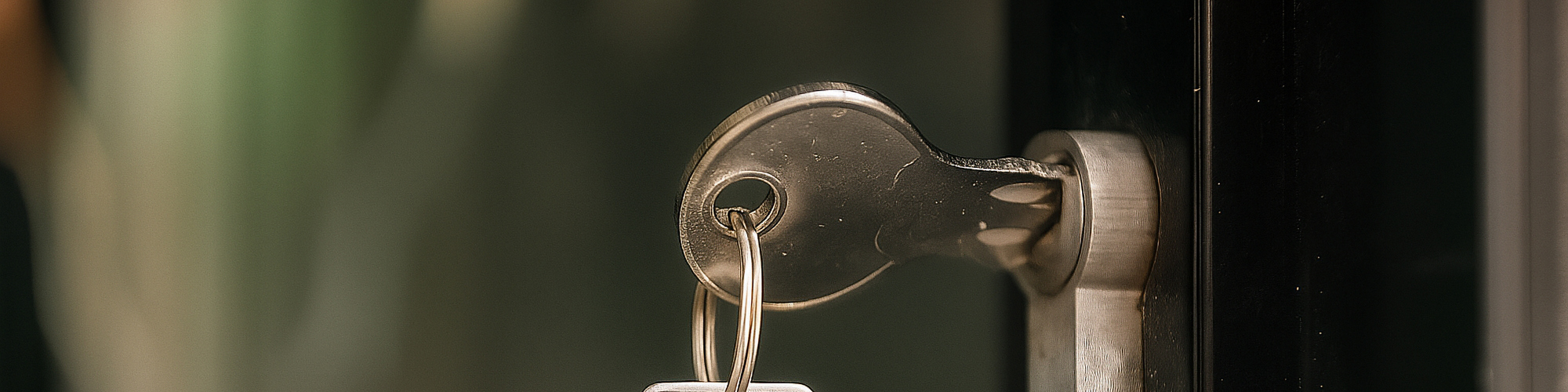 A key in a lock