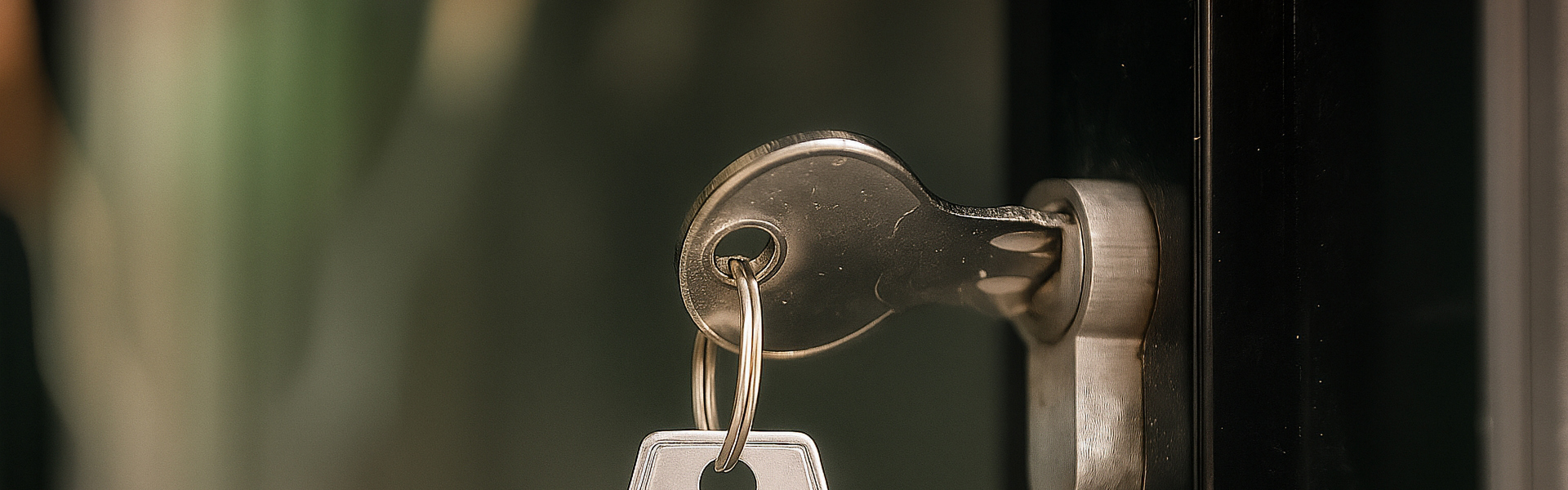 A key in a lock