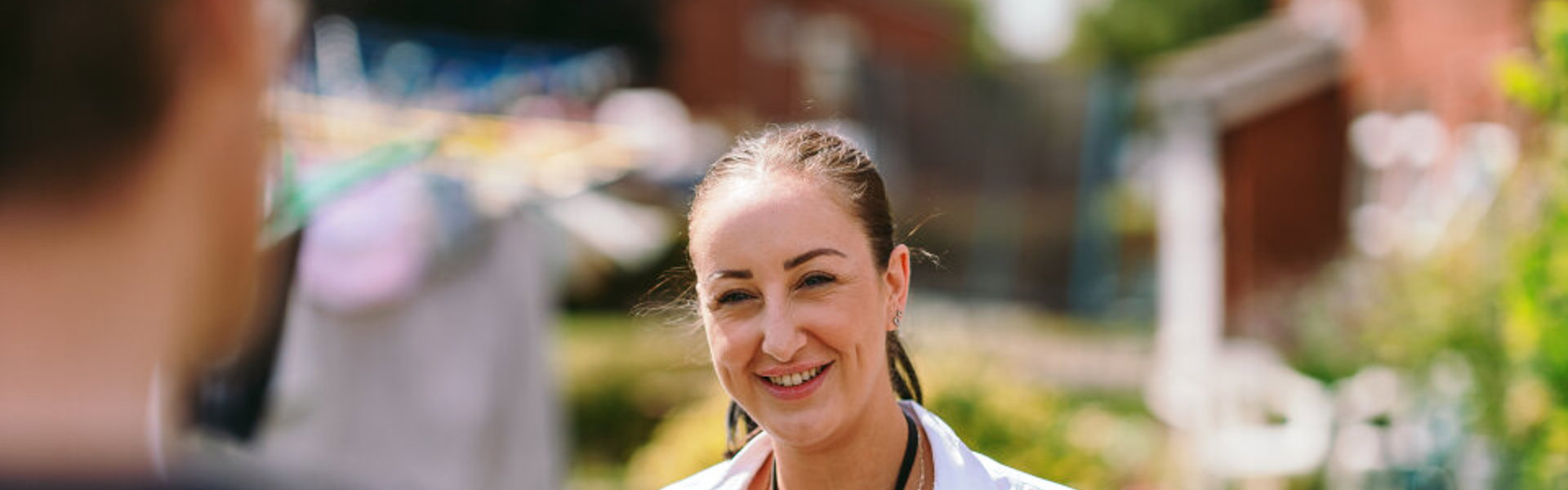 A Bromford colleague in a community 